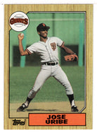 Jose Uribe - San Francisco Giants (MLB Baseball Card) 1987 Topps # 633 Mint