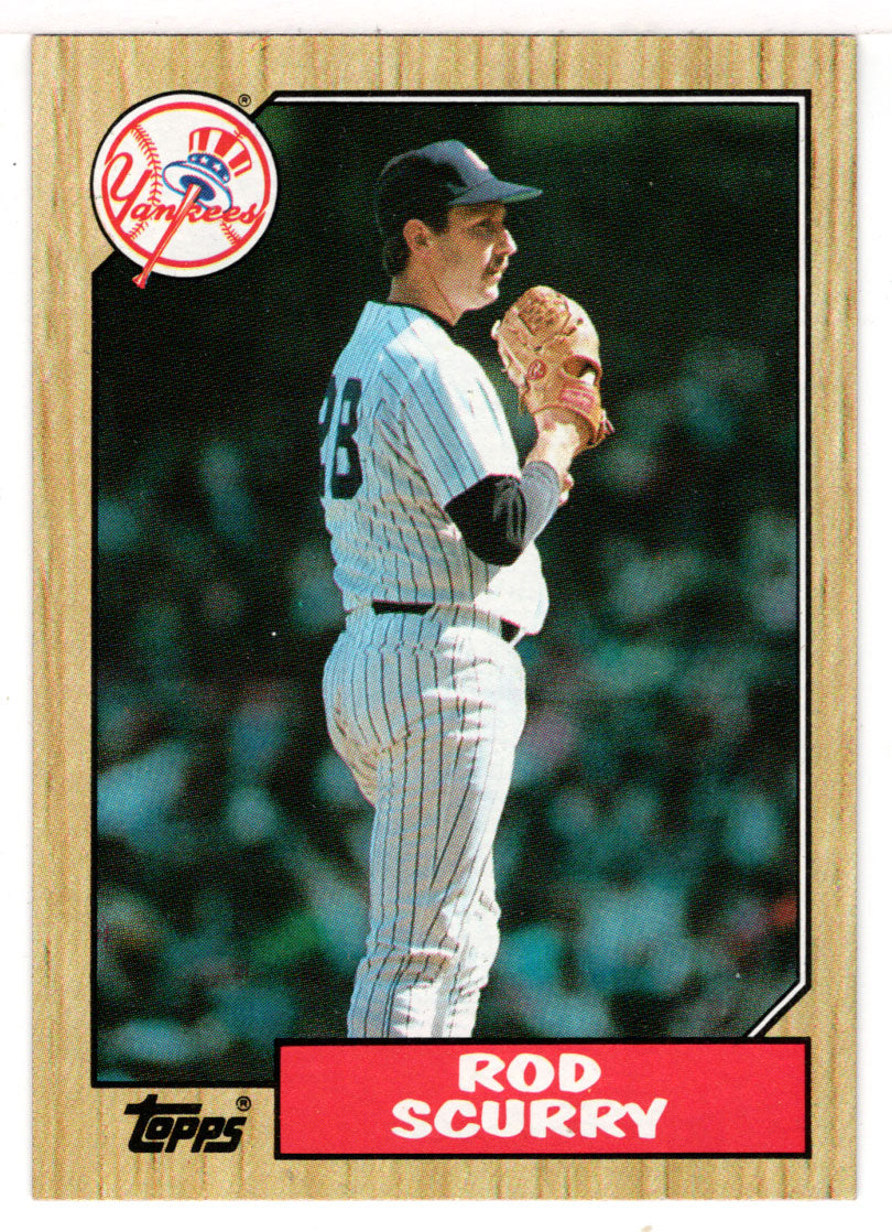 Rod Scurry - New York Yankees (MLB Baseball Card) 1987 Topps # 665 Mint
