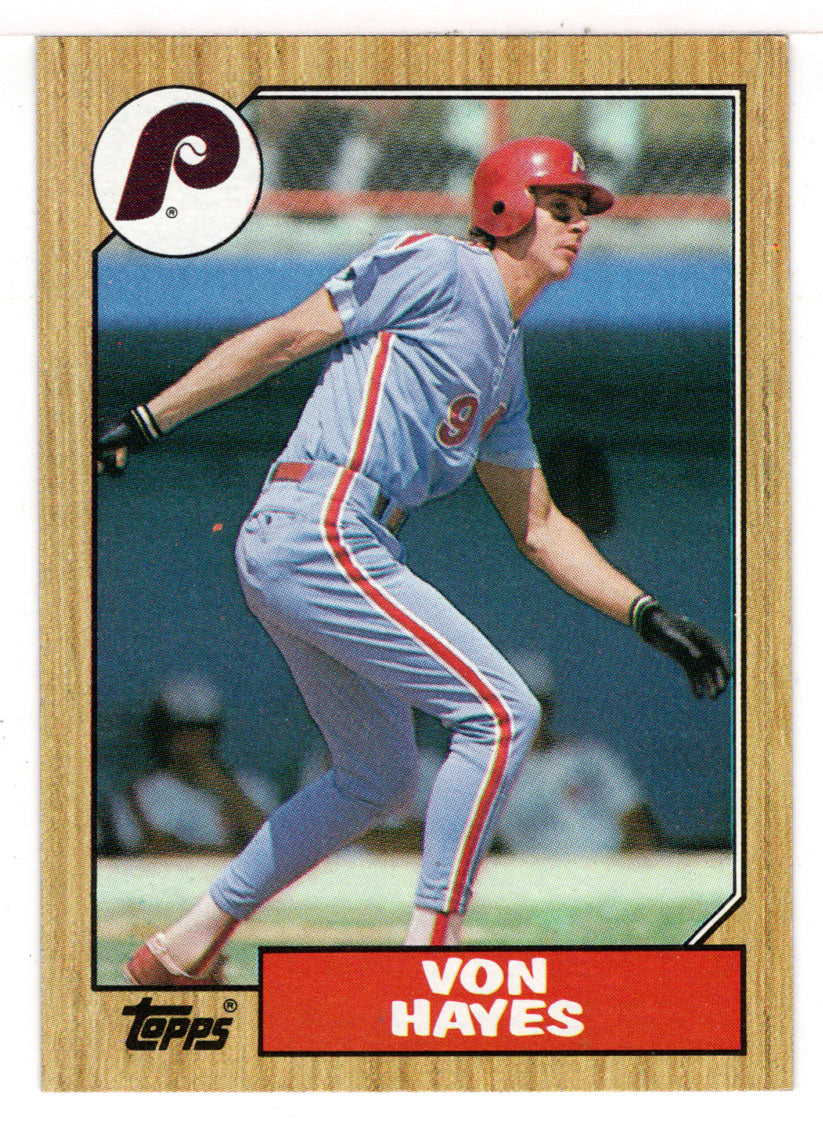 Von Hayes - Philadelphia Phillies (MLB Baseball Card) 1987 Topps # 666 Mint