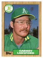 Carney Lansford - Oakland Athletics (MLB Baseball Card) 1987 Topps # 678 Mint