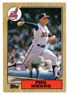 Phil Niekro - Cleveland Indians (MLB Baseball Card) 1987 Topps # 694 Mint