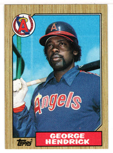 George Hendrick - California Angels (MLB Baseball Card) 1987 Topps # 725 Mint