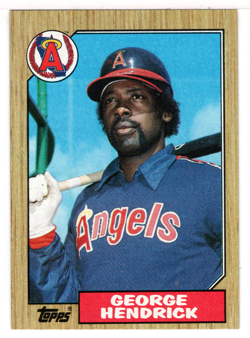 George Hendrick - California Angels (MLB Baseball Card) 1987 Topps # 725 Mint