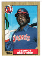 George Hendrick - California Angels (MLB Baseball Card) 1987 Topps # 725 Mint