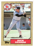 Rich Gedman - Boston Red Sox (MLB Baseball Card) 1987 Topps # 740 Mint