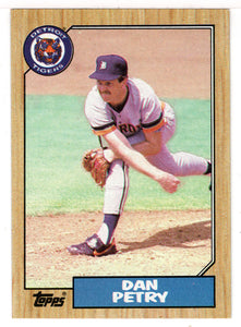 Dan Petry - Detroit Tigers (MLB Baseball Card) 1987 Topps # 752 Mint