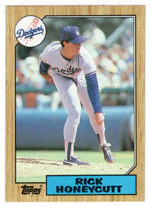 Rick Honeycutt - Los Angeles Dodgers (MLB Baseball Card) 1987 Topps # 753 Mint