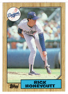Rick Honeycutt - Los Angeles Dodgers (MLB Baseball Card) 1987 Topps # 753 Mint