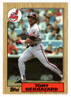 Tony Bernazard - Cleveland Indians (MLB Baseball Card) 1987 Topps Tiffany # 758 Mint
