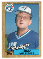 Jimy Williams - Toronto Blue Jays - Team Checklist (MLB Baseball Card) 1987 Topps # 786 Mint