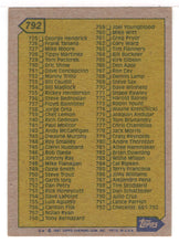 Load image into Gallery viewer, Checklist # 6 (MLB Baseball Card) 1987 Topps # 792 Mint
