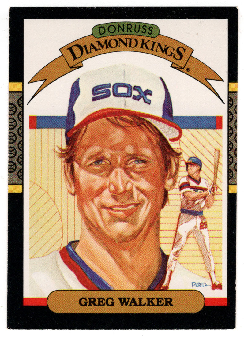 Greg Walker - Chicago White Sox - Diamond Kings (MLB Baseball Card) 1987 Donruss # 25 NM/MT