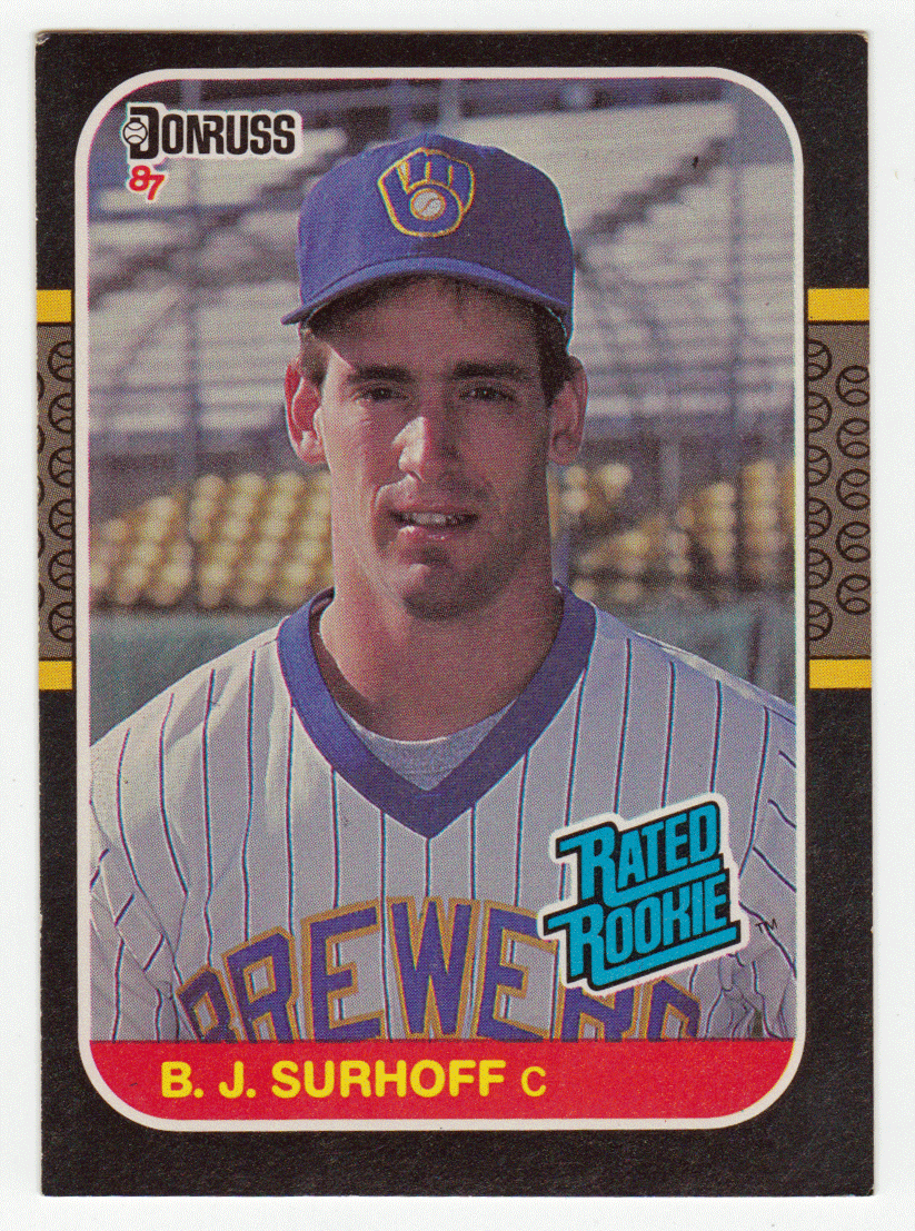 B.J. Surhoff RC - Milwaukee Brewers - Rated Rookie (MLB Baseball Card) 1987 Donruss # 28 NM/MT