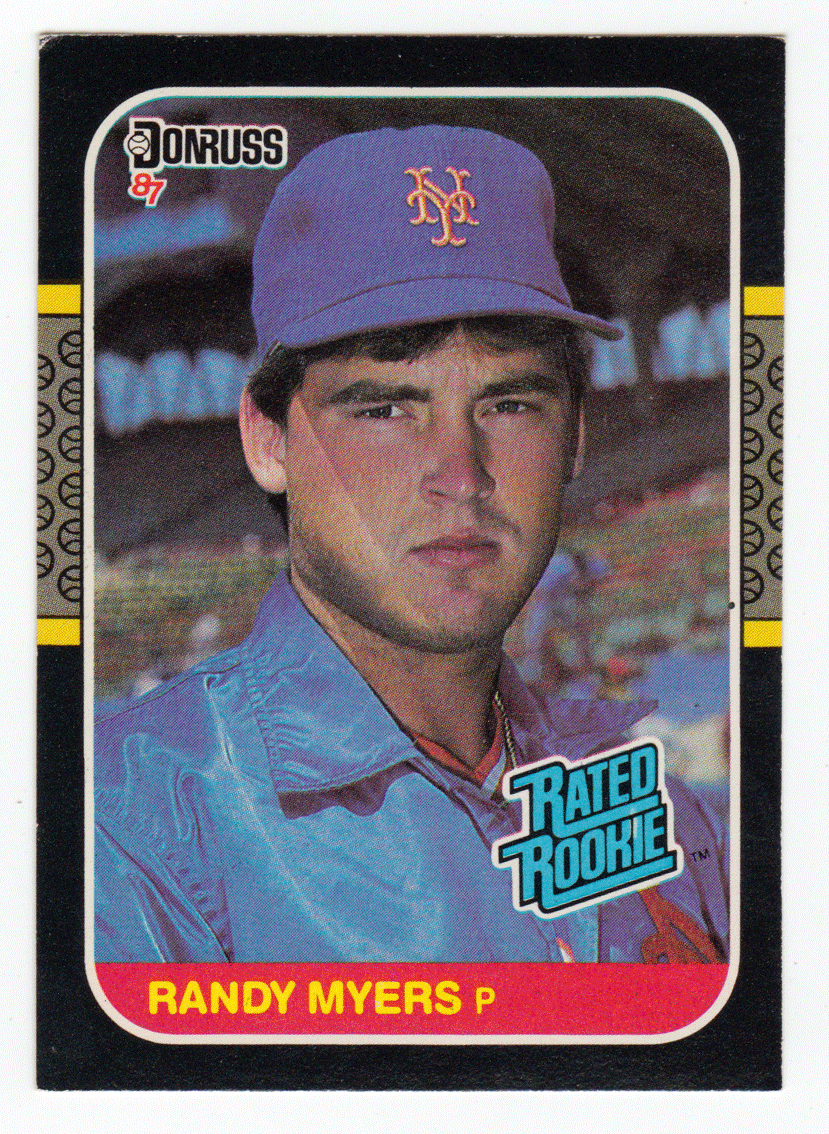 Randy Myers RC - New York Mets - Rated Rookie (MLB Baseball Card) 1987 Donruss # 29 NM/MT