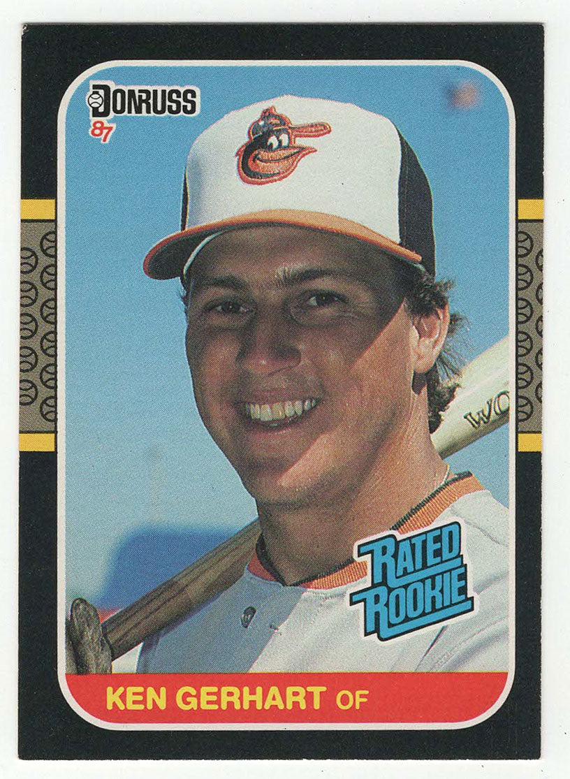 Ken Gerhart RC - Baltimore Orioles - Rated Rookie (MLB Baseball Card) 1987 Donruss # 30 NM/MT