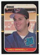 Greg Swindell RC - Cleveland Indians - Rated Rookie (MLB Baseball Card) 1987 Donruss # 32 NM/MT