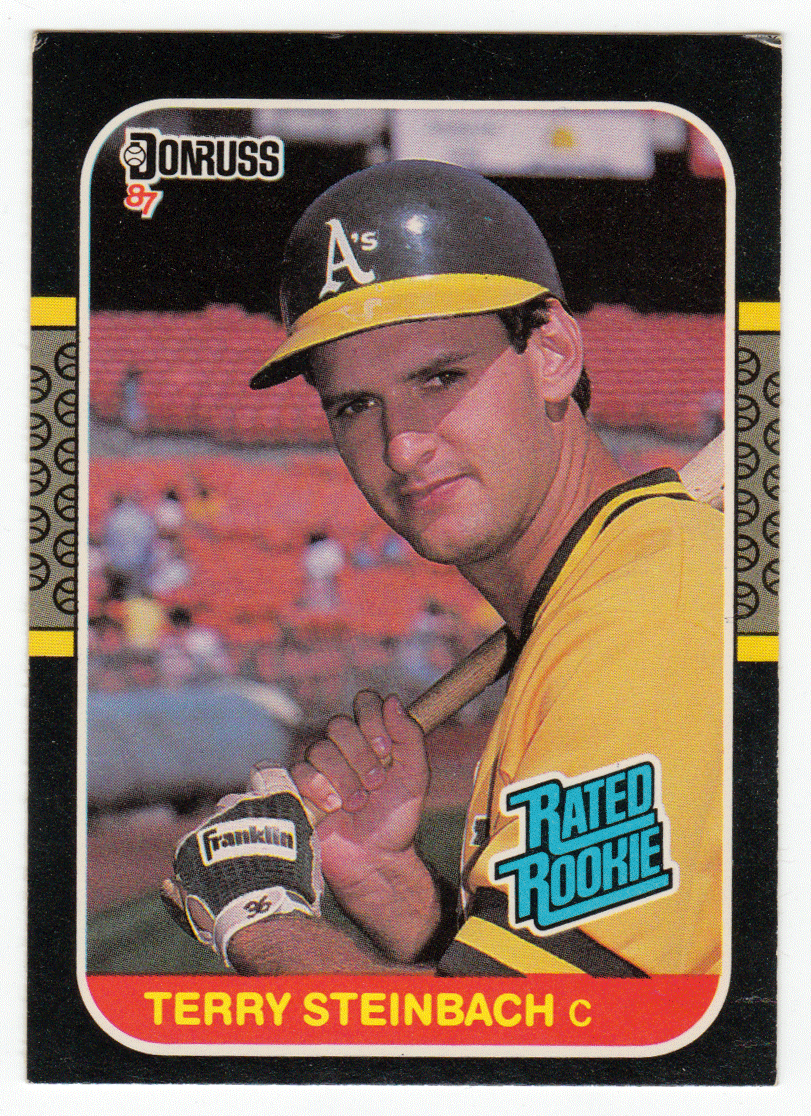 Terry Steinbach RC - Oakland Athletics - Rated Rookie (MLB Baseball Card) 1987 Donruss # 34 NM/MT