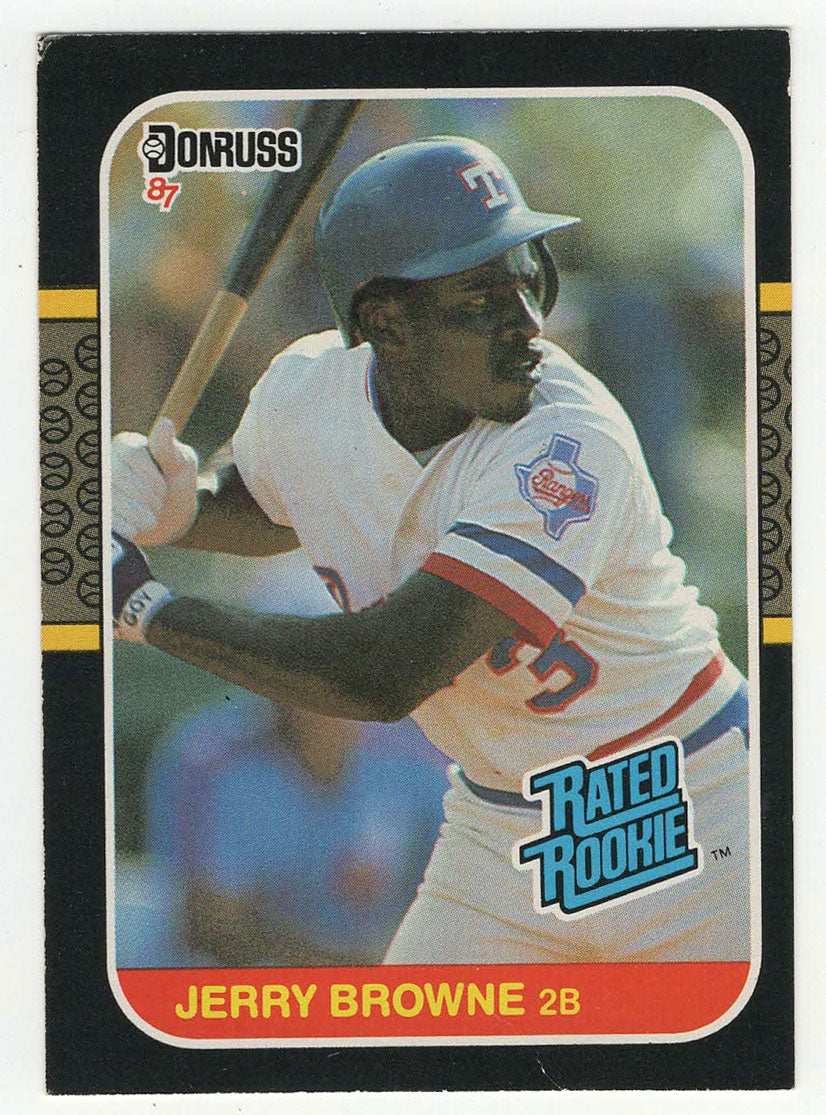 Jerry Browne RC - Texas Rangers - Rated Rookie (MLB Baseball Card) 1987 Donruss # 41 NM/MT