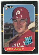 Chris James RC - Philadelphia Phillies - Rated Rookie (MLB Baseball Card) 1987 Donruss # 42 NM/MT