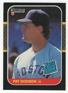 Pat Dodson RC - Boston Red Sox - Rated Rookie (MLB Baseball Card) 1987 Donruss # 44 NM/MT