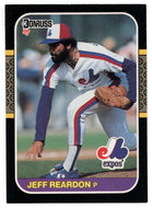 Jeff Reardon - Montreal Expos (MLB Baseball Card) 1987 Donruss # 98 NM/MT