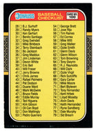 Checklist # 2 (MLB Baseball Card) 1987 Donruss # 100 NM/MT