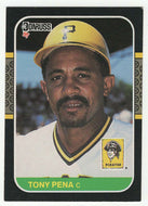 Tony Pena - Pittsburgh Pirates (MLB Baseball Card) 1987 Donruss # 115 NM/MT