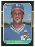 Bret Saberhagen - Kansas City Royals (MLB Baseball Card) 1987 Donruss # 132 NM/MT