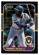 Ernest Riles - Milwaukee Brewers (MLB Baseball Card) 1987 Donruss # 151 NM/MT
