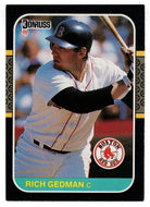 Rich Gedman - Boston Red Sox (MLB Baseball Card) 1987 Donruss # 153 NM/MT