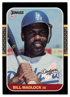 Bill Madlock - Los Angeles Dodgers (MLB Baseball Card) 1987 Donruss # 155 NM/MT