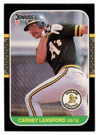 Carney Lansford - Oakland Athletics (MLB Baseball Card) 1987 Donruss # 158 NM/MT