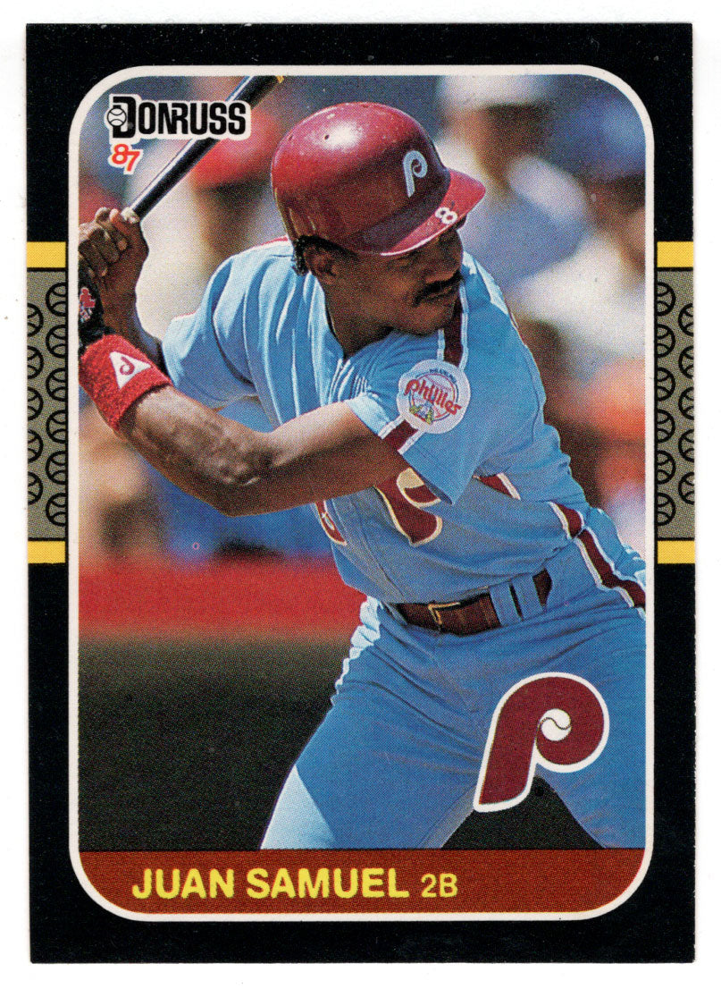 Juan Samuel - Philadelphia Phillies (MLB Baseball Card) 1987 Donruss # 165 NM/MT