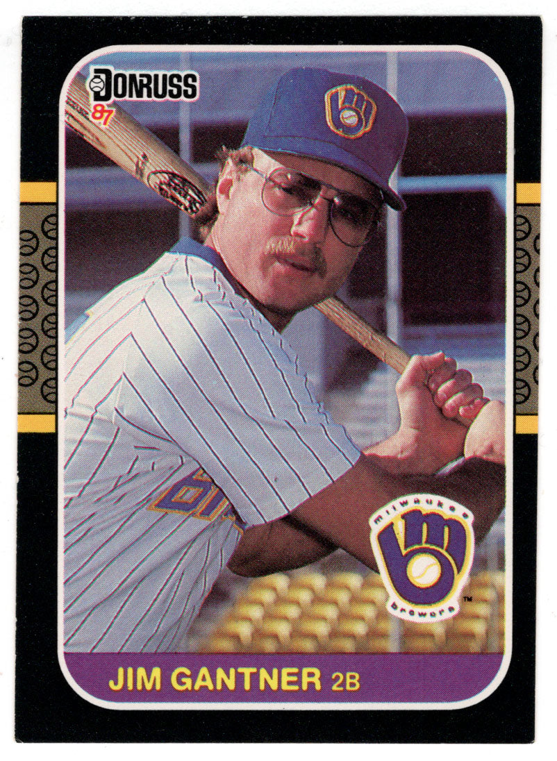 Jim Gantner - Milwaukee Brewers (MLB Baseball Card) 1987 Donruss # 172 NM/MT