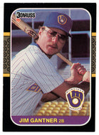 Jim Gantner - Milwaukee Brewers (MLB Baseball Card) 1987 Donruss # 172 NM/MT