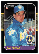 Dan Plesac RC - Milwaukee Brewers (MLB Baseball Card) 1987 Donruss # 214 NM/MT