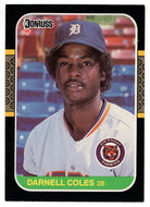 Darnell Coles - Detroit Tigers (MLB Baseball Card) 1987 Donruss # 230 NM/MT