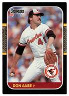 Don Aase - Baltimore Orioles (MLB Baseball Card) 1987 Donruss # 231 NM/MT