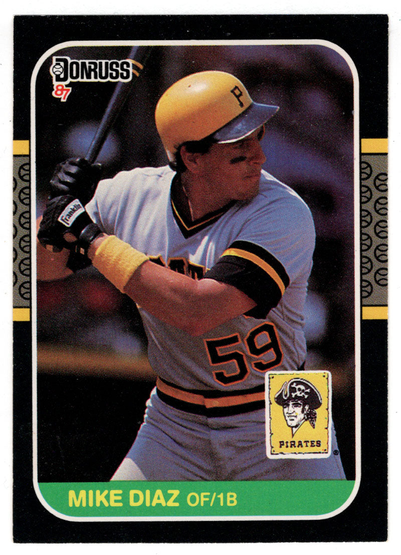 Mike Diaz RC - Pittsburgh Pirates (MLB Baseball Card) 1987 Donruss # 267 NM/MT