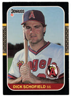 Dick Schofield - California Angels (MLB Baseball Card) 1987 Donruss # 283 NM/MT