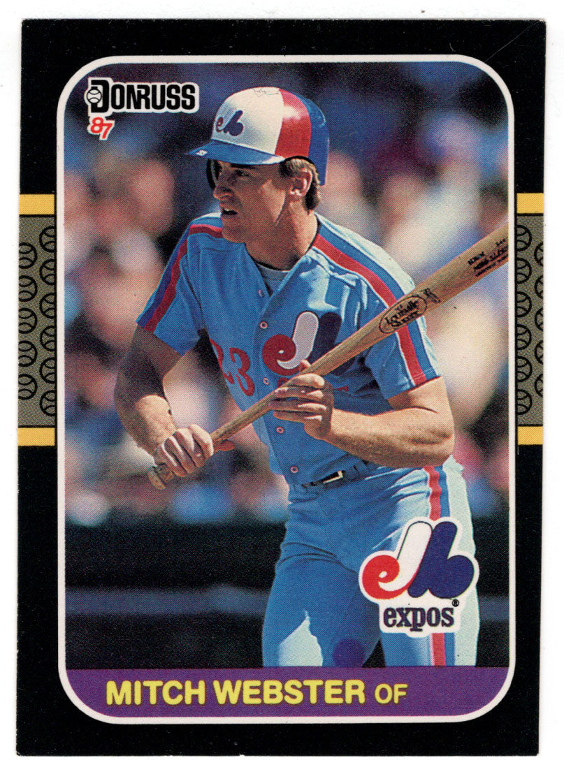 Mitch Webster - Montreal Expos (MLB Baseball Card) 1987 Donruss # 335 NM/MT