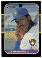 Glenn Braggs RC - Milwaukee Brewers (MLB Baseball Card) 1987 Donruss # 337 NM/MT
