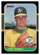 Curt Young - Oakland Athletics (MLB Baseball Card) 1987 Donruss # 344 NM/MT