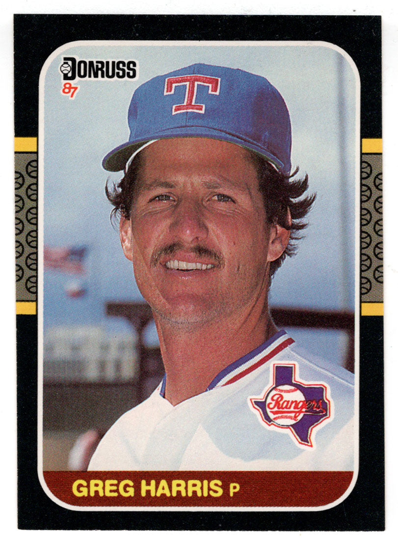 Greg Harris - Texas Rangers (MLB Baseball Card) 1987 Donruss # 382 NM/MT