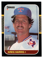 Greg Harris - Texas Rangers (MLB Baseball Card) 1987 Donruss # 382 NM/MT