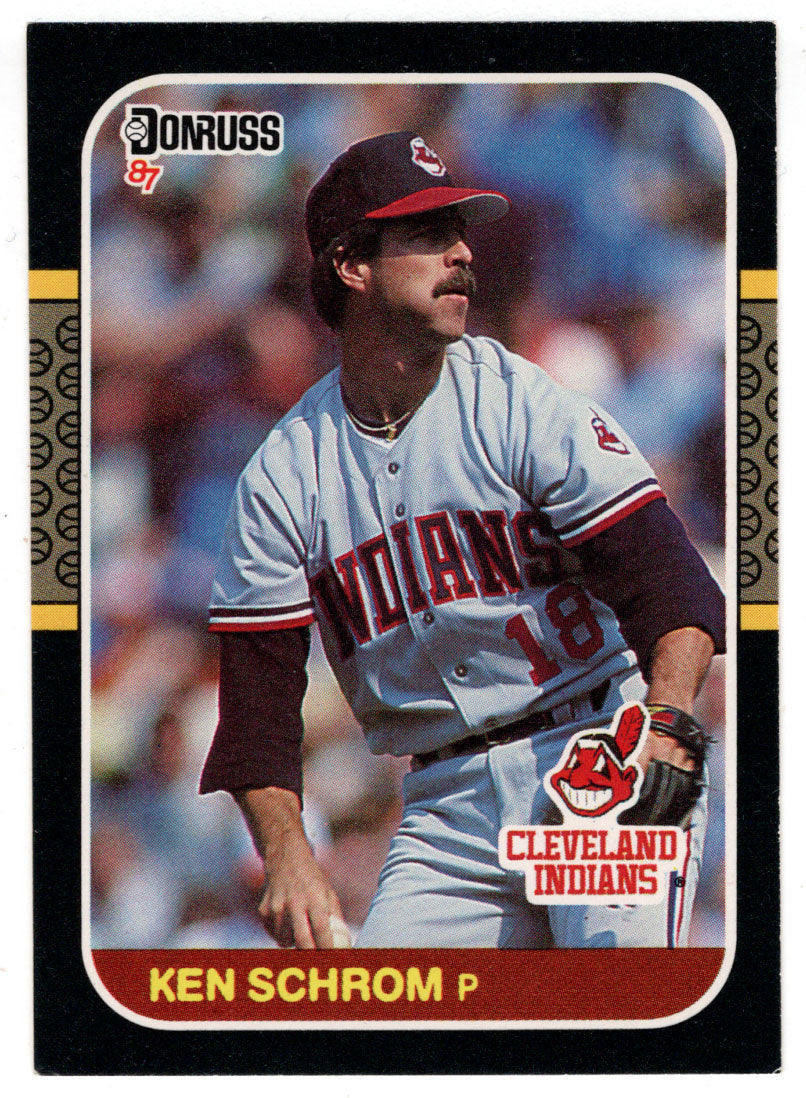 Ken Schrom - Cleveland Indians (MLB Baseball Card) 1987 Donruss # 403 NM/MT