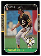 Donnie Hill - Oakland Athletics (MLB Baseball Card) 1987 Donruss # 405 NM/MT