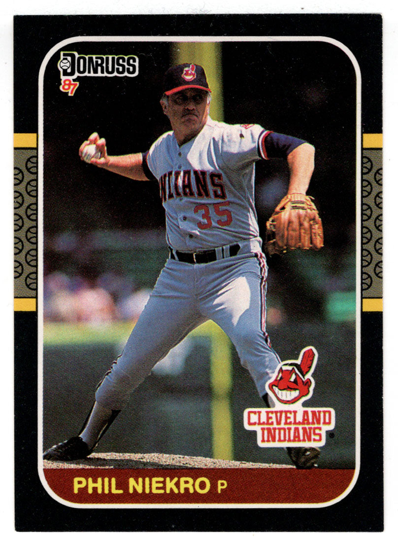 Phil Niekro - Cleveland Indians (MLB Baseball Card) 1987 Donruss # 465 NM/MT