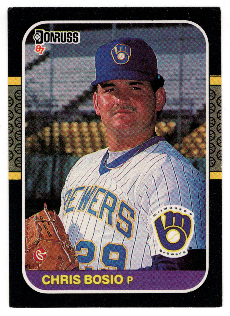 Chris Bosio RC - Milwaukee Brewers (MLB Baseball Card) 1987 Donruss # 478 NM/MT