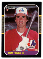 Tom Foley - Montreal Expos (MLB Baseball Card) 1987 Donruss # 505 NM/MT